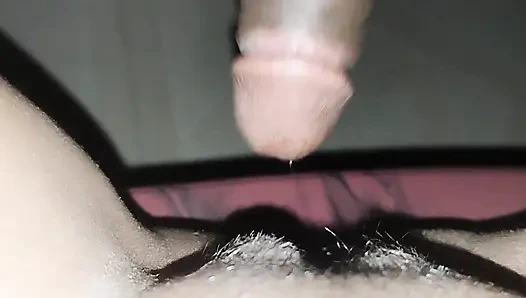 He licked his desi girlfriend's pussy and ate her cream and fucked her sitting on the chair.