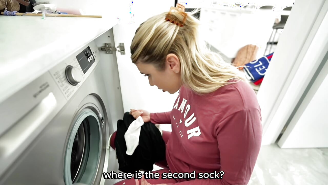 Big mistake on the stepmother's part that she got stuck inside the washing machine!