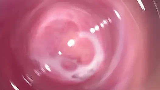 Kamera jauh di dalam vagina krim kecil Mia