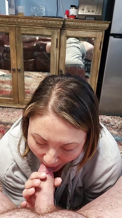 Works so hard for the cum beautiful passionate sexy milf loves cum and cumming cums again and again sucking his cock so good