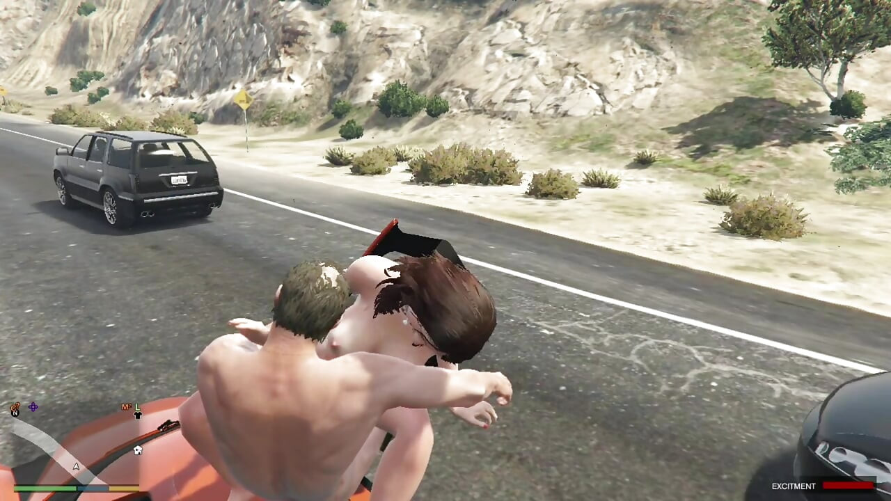 Trevor and Cheating wife Amanda's amazing blowjob while driving