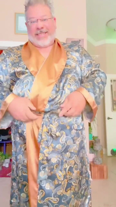 Big Cock under his robe