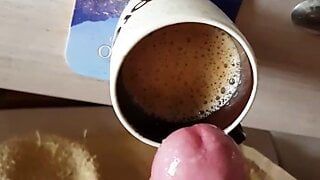 Café pequeno com creme