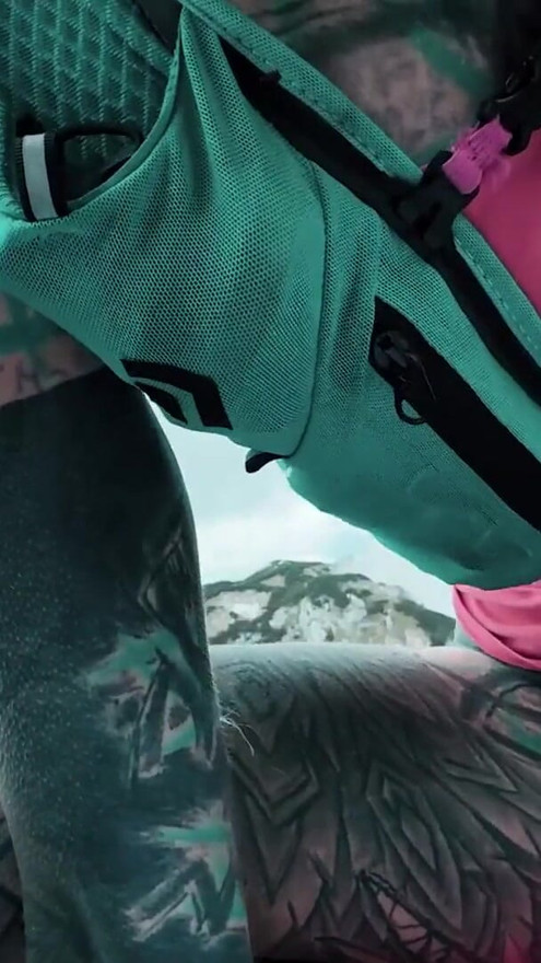 Tattooed Girl Fuck Passionate Outdoor Hiking and Cumshot | Clip 2