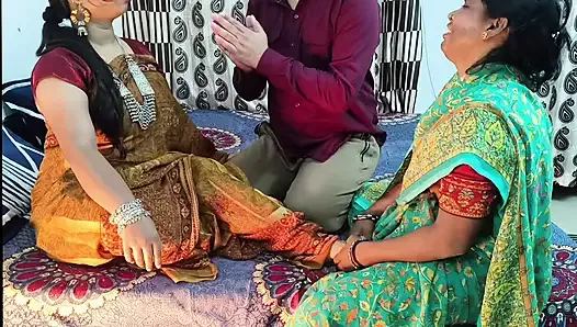 Индийское порно-видео дези - настоящее дези-видео с Nokar Malkin и мачехой - групповой секс