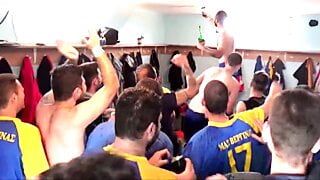 M.A.S. Verginas greek football team - naked in locker rooms