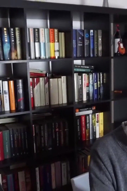 Femdom chick punishes her male slave in the office