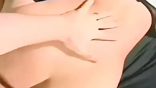 Cewek rambut cokelat dengan toket besar lagi asik nyepong dan ngentot kontol