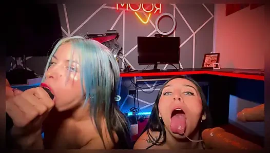 Pov orgy with BBC dildos and two very horny lesbians - SweetKimmi