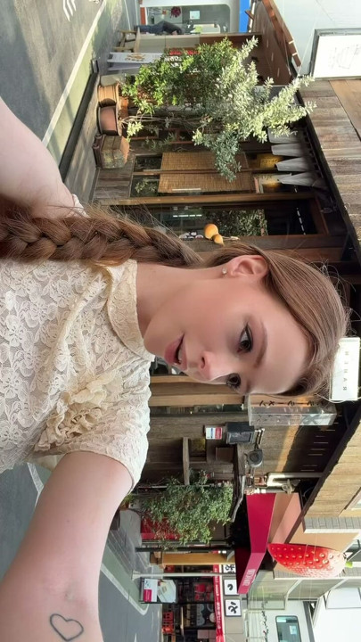 Exploring the charming streets while sharing a sweet smile