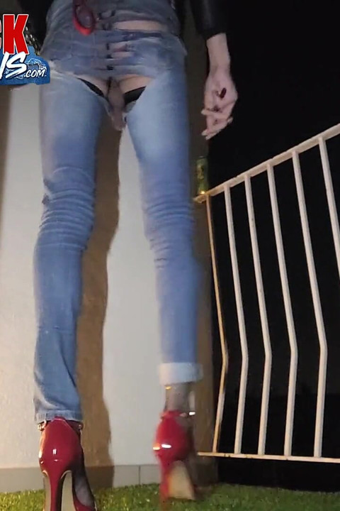 Fuck My Jean's Torn Boul in Exhibition to the Passants