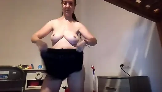 Dancing in My New Bra and Panties Set