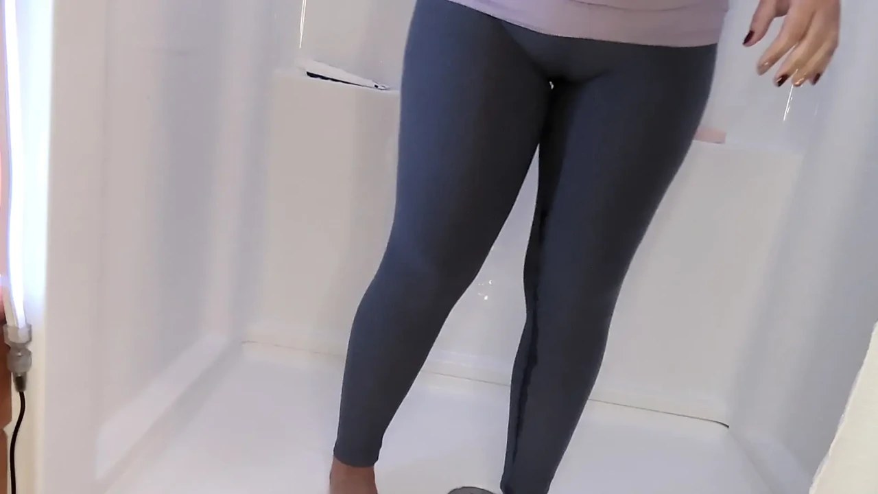 wet yoga pants