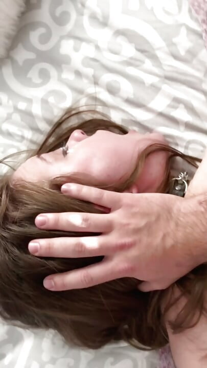 Handcuffed college teen getting fucked hard