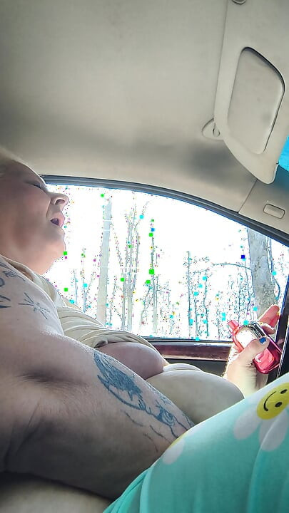 Masterbation in Car Driver Seat