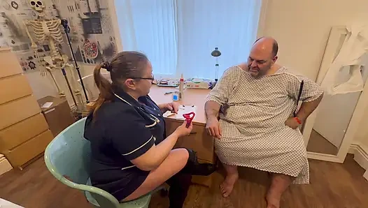 Part 1:- Matron Satana & Mr Jones attends clinic for anal issues!