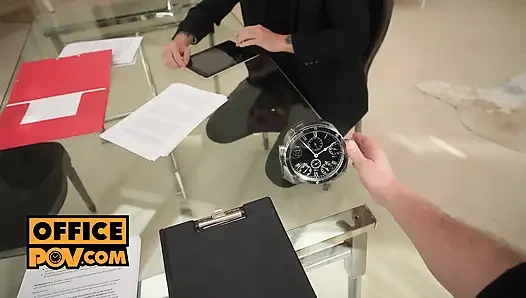 Pov - pantat cherry kiss si cewek kantor yang dihukum dientot kontolmu