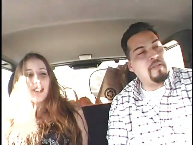Pregnant brunette gets her pussy licked in lawn chair