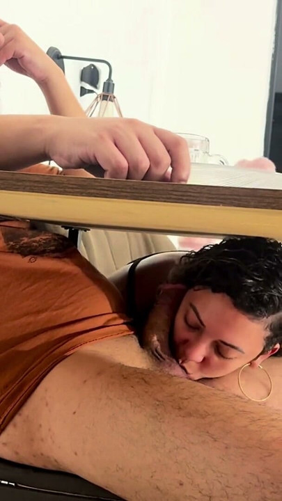 Naughty stepdaughter masturbates, gives a blowjob, and swallows it all. | Clip 1