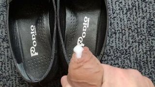 Cum in stepmom's new shoes