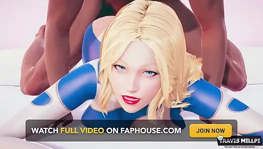 Invisible Woman Lying in Bed Getting Fucked by a Big Black Cock