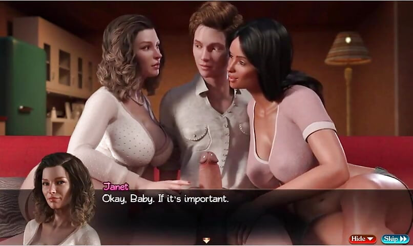 Treasure of Nadia - 81 - Gameplay - Roleplay - Two MILFs Teases Teen and Anal Fuck