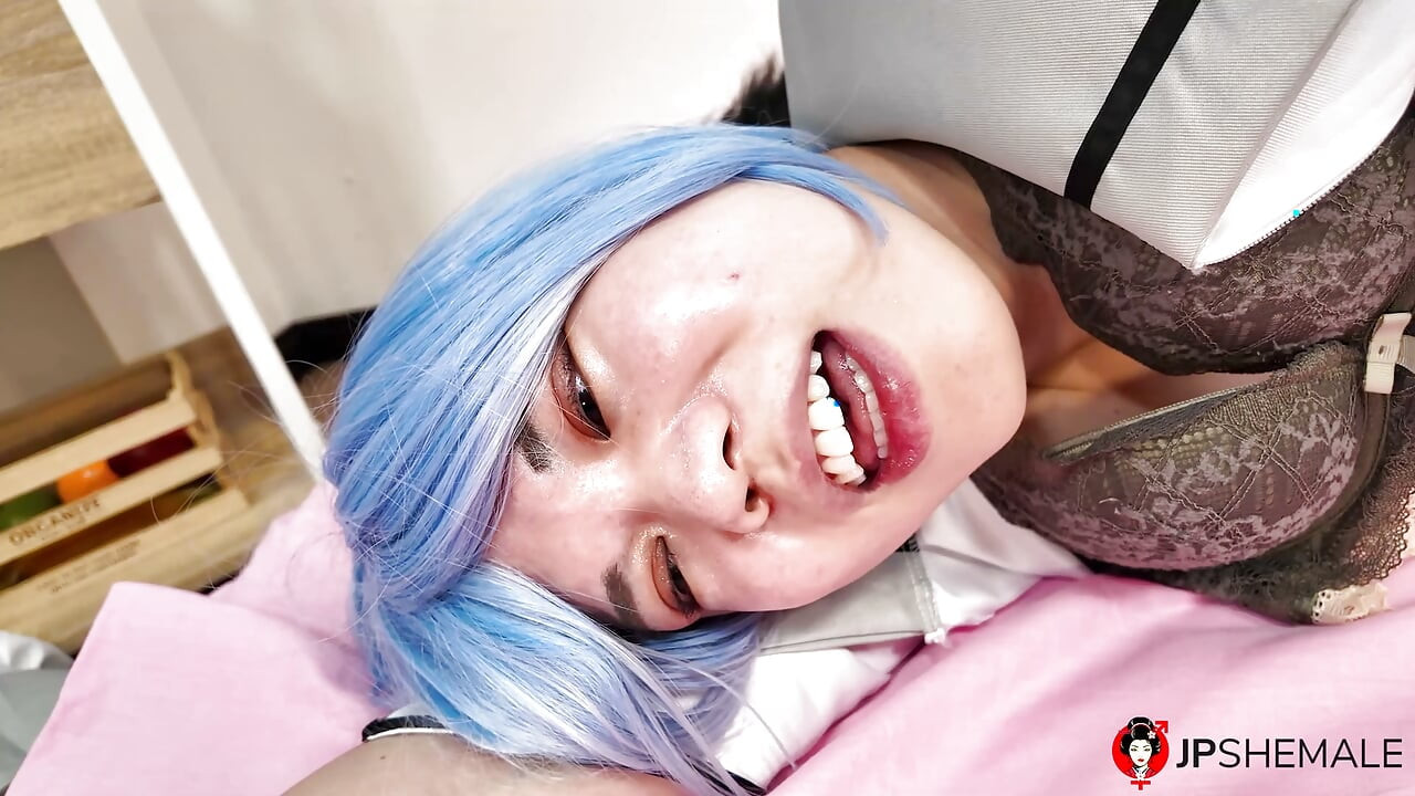 Japanese sluttiest ladyboy Sayaka Mizuhara gets anal fucked.