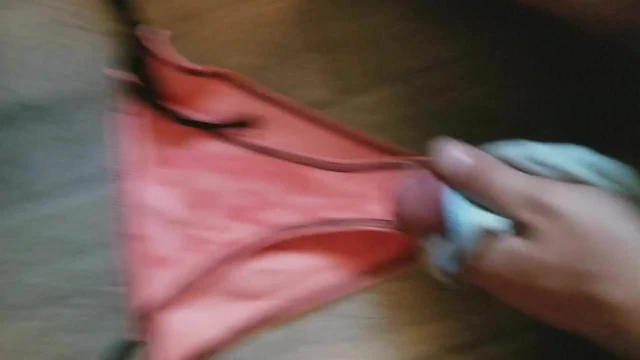 Cumming on panties