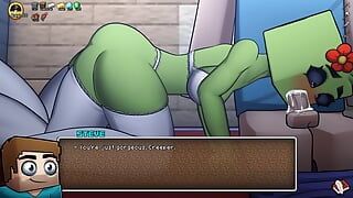 Minecraft Horny Craft - Part 28 Creeper In Lingerie! Blowjob POV By LoveSkySan69