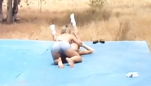 Sexy French babes having hot lesbian outdoor action