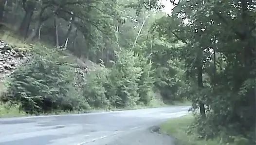Avrupalı genç kız yol kenarında sikiliyor