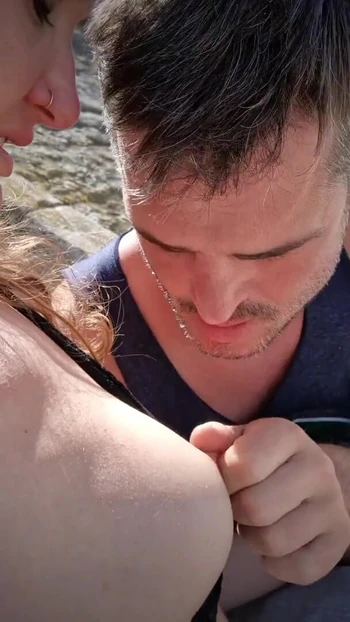 Key moment from "Making out in Arles (France) & fingering her wet pussy - Public Nudity"