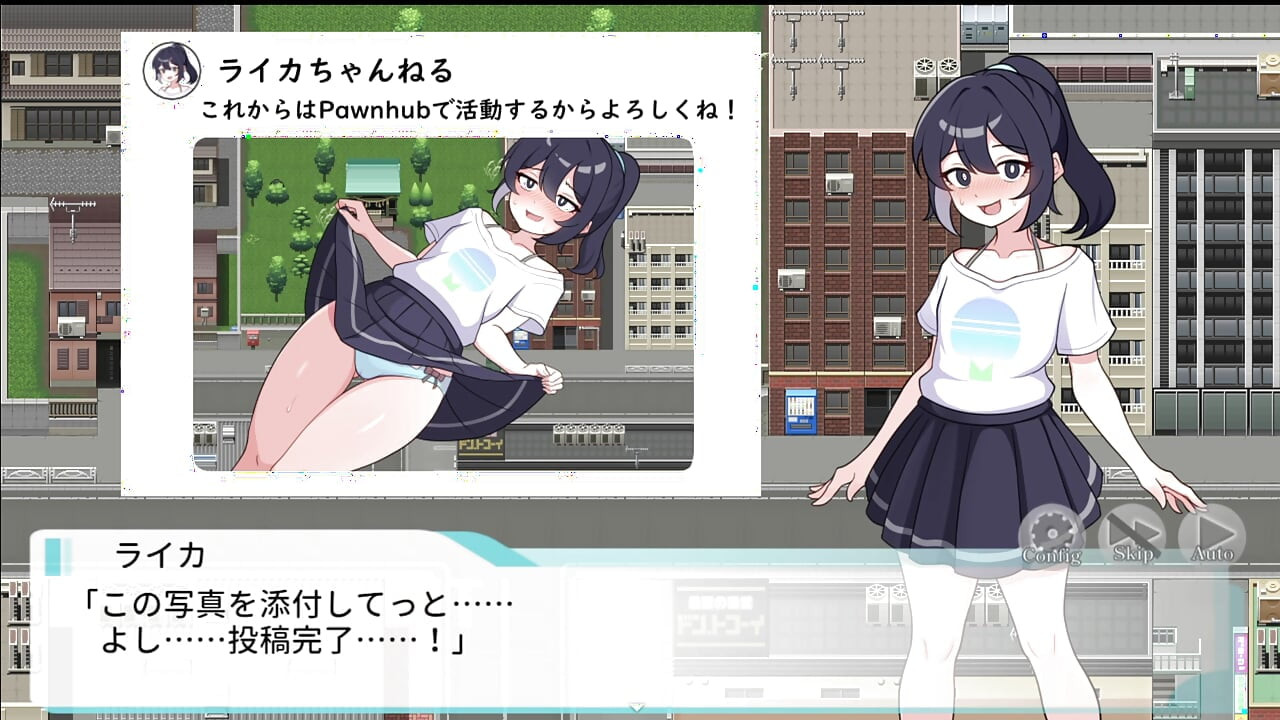 #1 [曝光它！戶外曝光分佈】一個為了吸引更多註冊者而暴露自己的女孩！直播視頻第1部分