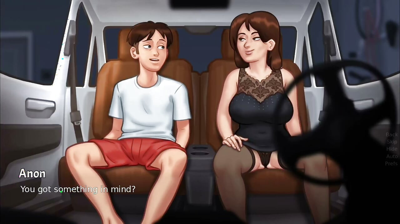 Thick Busty Landlady Can't Wait After Dinner, Rides His Monster Cock - summertime saga gameplay part 1