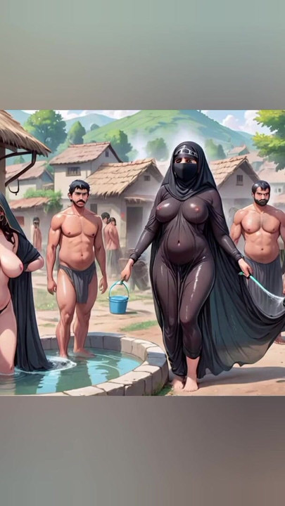 Must-share moment from "AI Generated Images of Horny Anime Indian women & Elves having fun & common bath"
