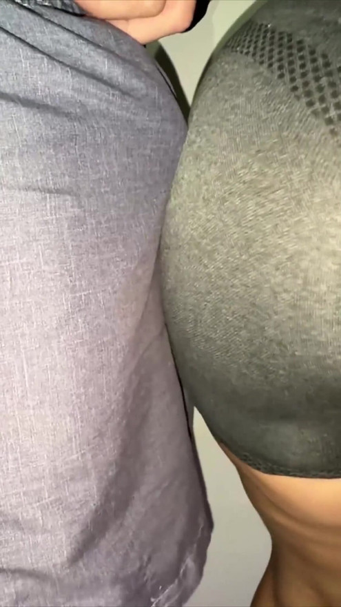 Big Ass Girl Grabs Stranger's Dick