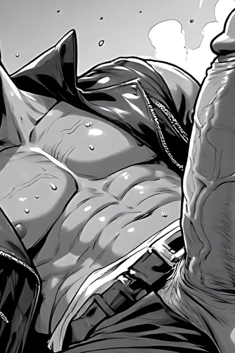 Erotic Men Comic Style Art