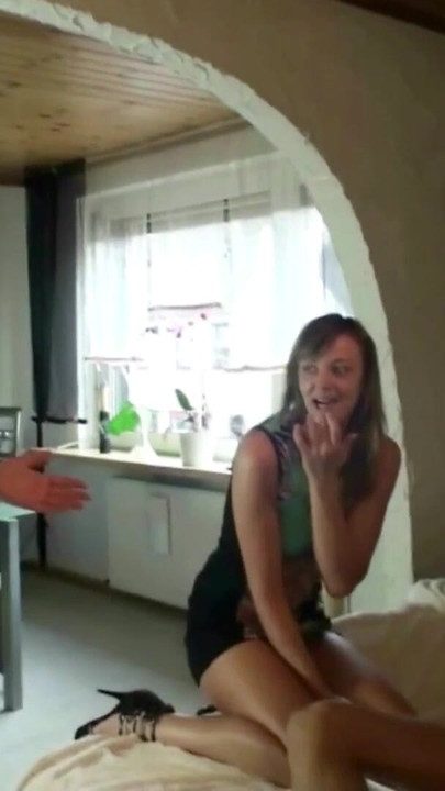 Powerful moment from "GERMAN SISTER CAUGHT STEP-BROTHER FUCK AND JOIN IN 3SOME"