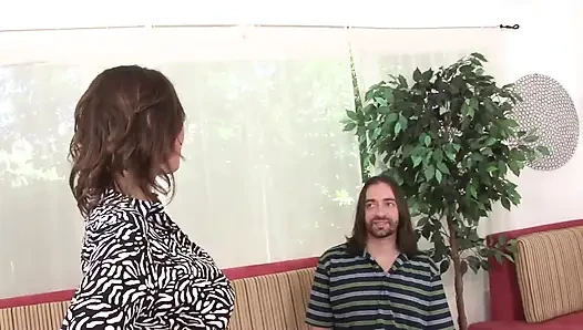 Interracial Cuckold Scene-2 mature Brunette Raquel Sieb in Interracial Threesome While Her Husband Watches