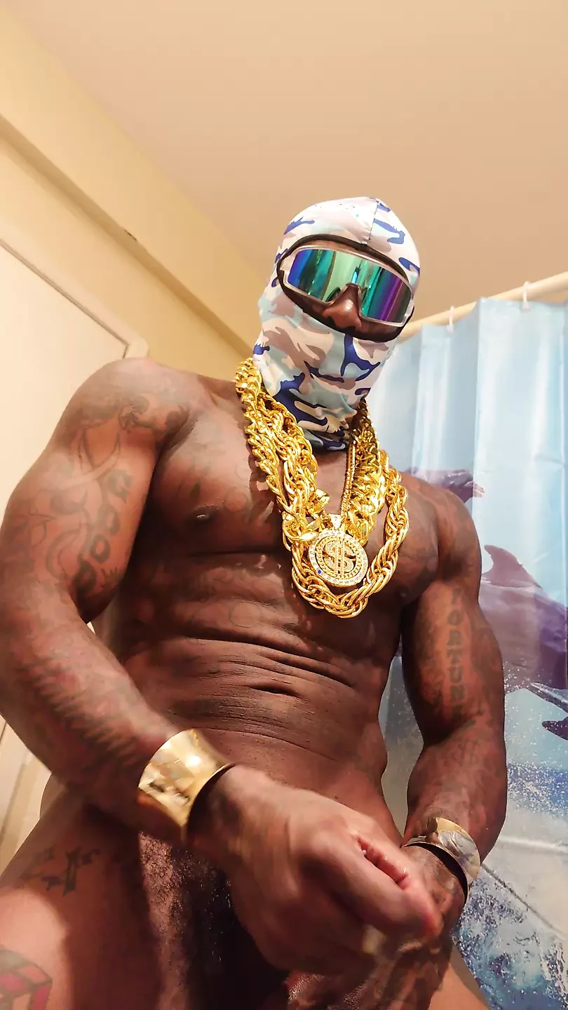 Stor svart hårig kuk dyrkan Hallelujah Johnson (den nakna själen av Iceberg Slim strök hans kuk)