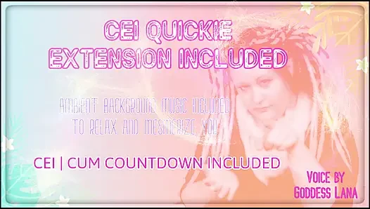 AUDIO ONLY - ekstensi quickie CEI menyertakan audio yang ditingkatkan