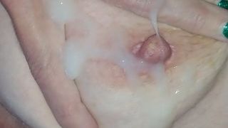 Lady J gets nipple cum