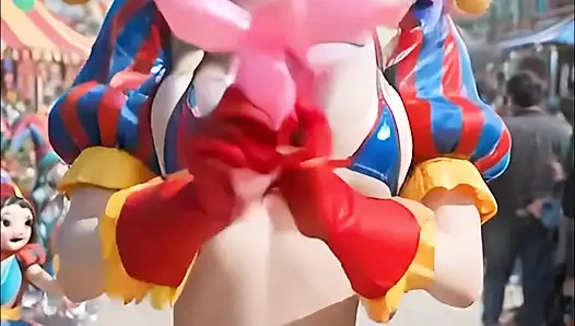 Sfw pomni bikini ve iç çamaşırı gösterisi ve dans