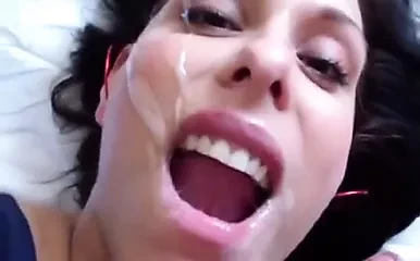 Big Facial for stranger bitch