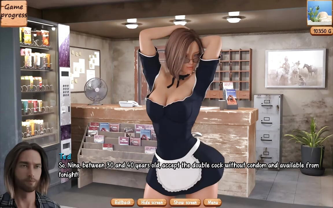 The Motel Gameplay (ntr Route) Hot Wife Fantasizes About Fucking a Stud