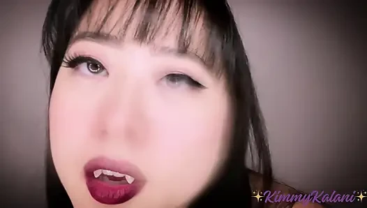Hot Vampire Devours You w Ear Licking & Lens Licking -ASMR