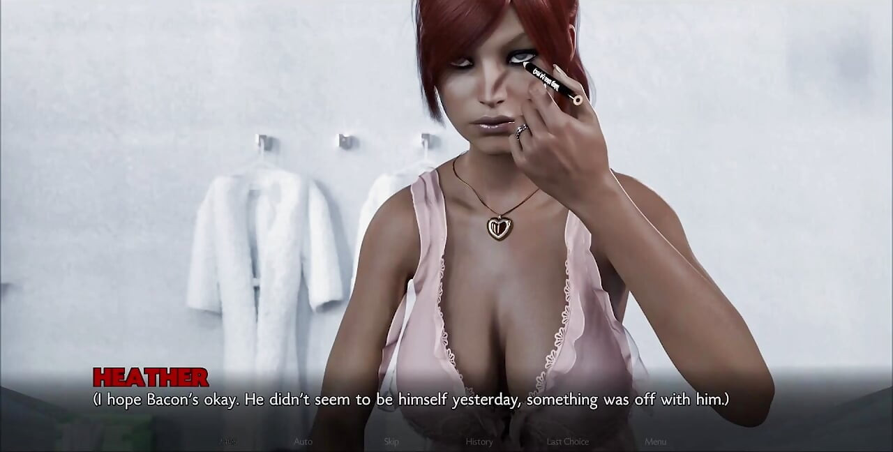 Timestamps: Lost Love - Hot Busty Smoking Red Head Stepsister Loves to Undress White She Smokes