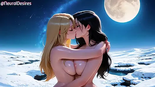 3D милфы-лесбиянки заходят далеко
