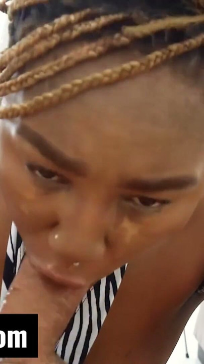 Her perfect tits were like stress balls... this EBONY TEEN helped me relax in the most ROUGH ways | Clip 1