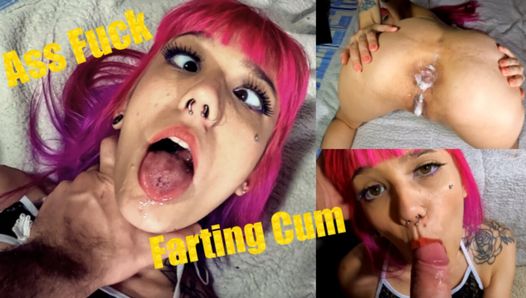 a small ass for anal farts with cum..?